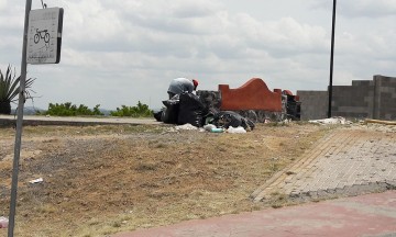 Estafan a vecinos de Casas Geo en Atlixco