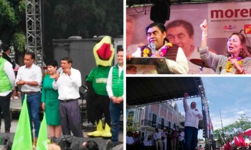 Barbosa, Doger y Chaín cierran sus campañas en Tehuacán
