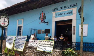 Habilitan patio de alcaldía por clausura de casa de Cultura