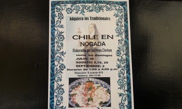 Venden chiles en nogada para reconstrucción por sismo