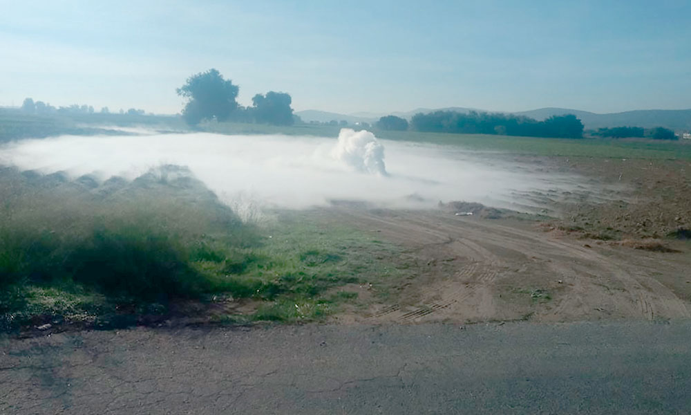  Causa ordeña desalojo por una fuga de gas en Chautla de Arenas