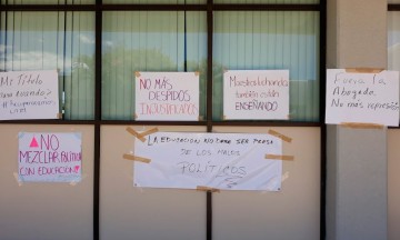 Inicia sindicato huelga contra rectora de UTIM