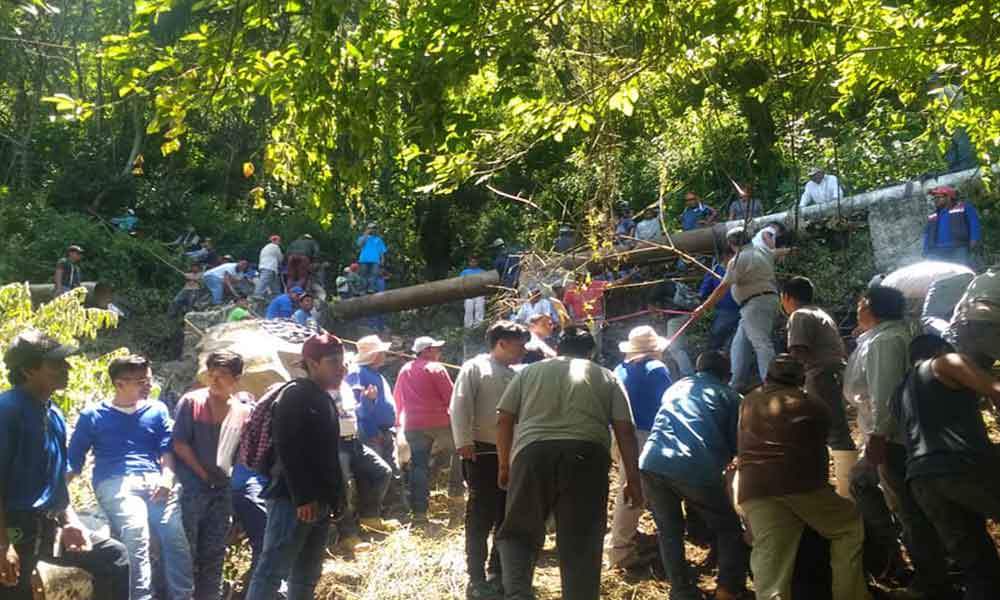 Afecta deslaves a la Red de Agua Potable