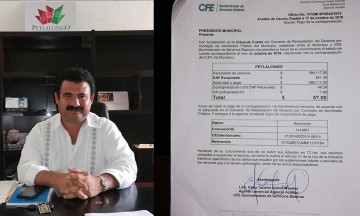 Adeuda Petlalcingo 589 mil pesos en luz