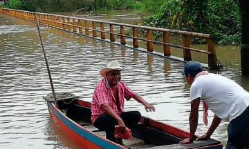 Por lluvias se desbordan ríos de la Sierra Negra   