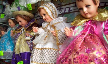 Listos, vestidos de Niños Dios en Izúcar