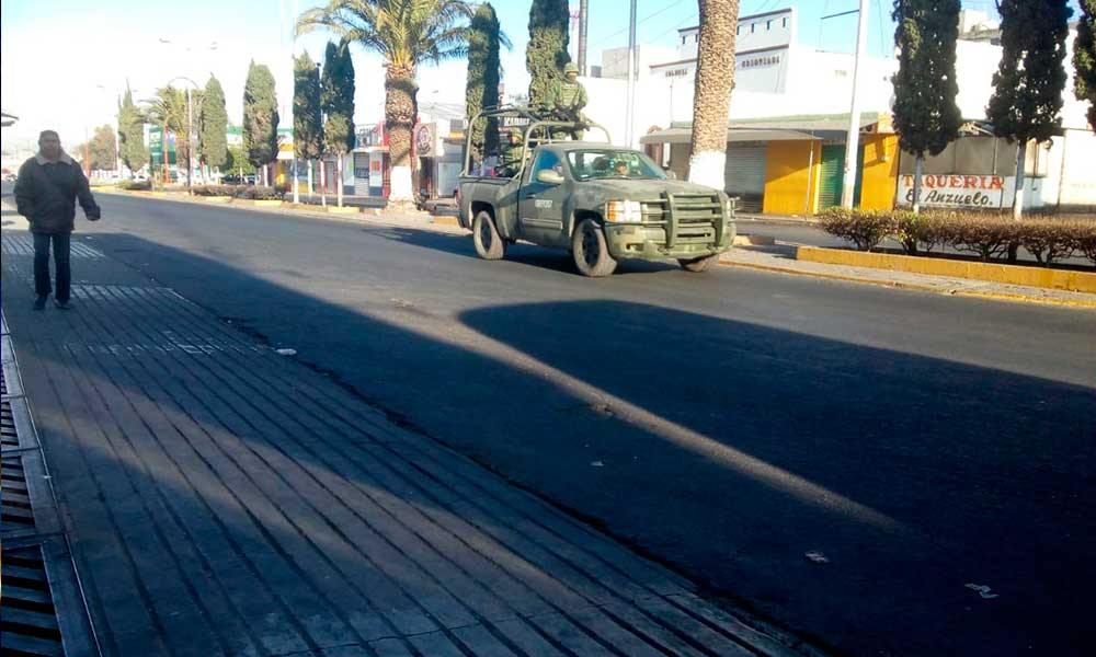Refuerzan militares operativos anticrimen en Tecamachalco