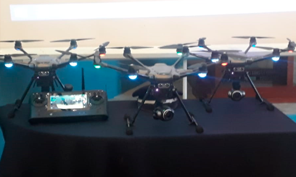 Refuerzan seguridad en Atlixco con drones