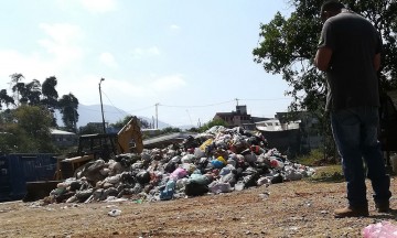 A 4 meses, edil no planea un relleno sanitario en Huachinango