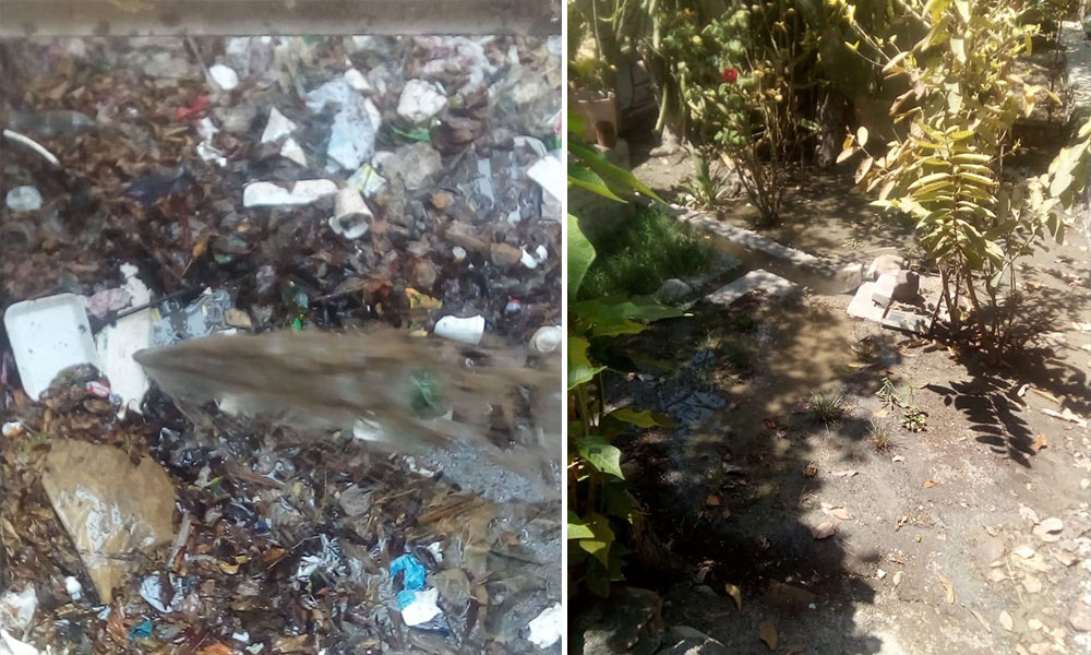Genera contaminación drenaje colapsado en Miahuatlán
