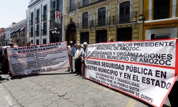 Exigen seguridad en Amozoc; hay 12 policías por turno