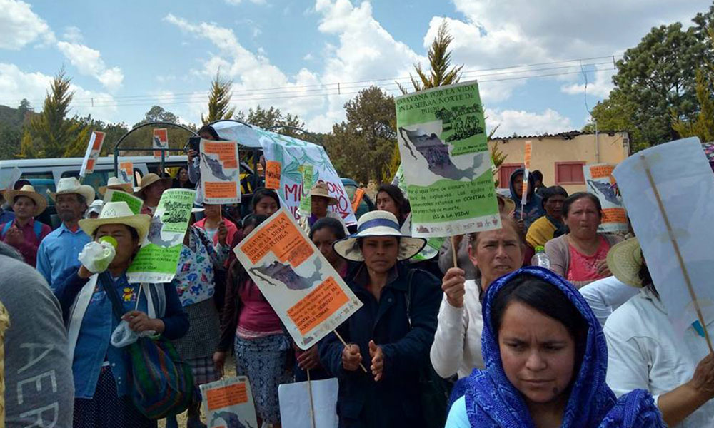 Se oponen con campaña a la minería en Ixtacamaxtitlán