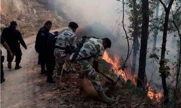  Empieza quema forestal en Zaragoza