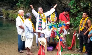 Realizan celebración habitantes de la Sierra Negra ante cancelación de proyecto hidroeléctrico