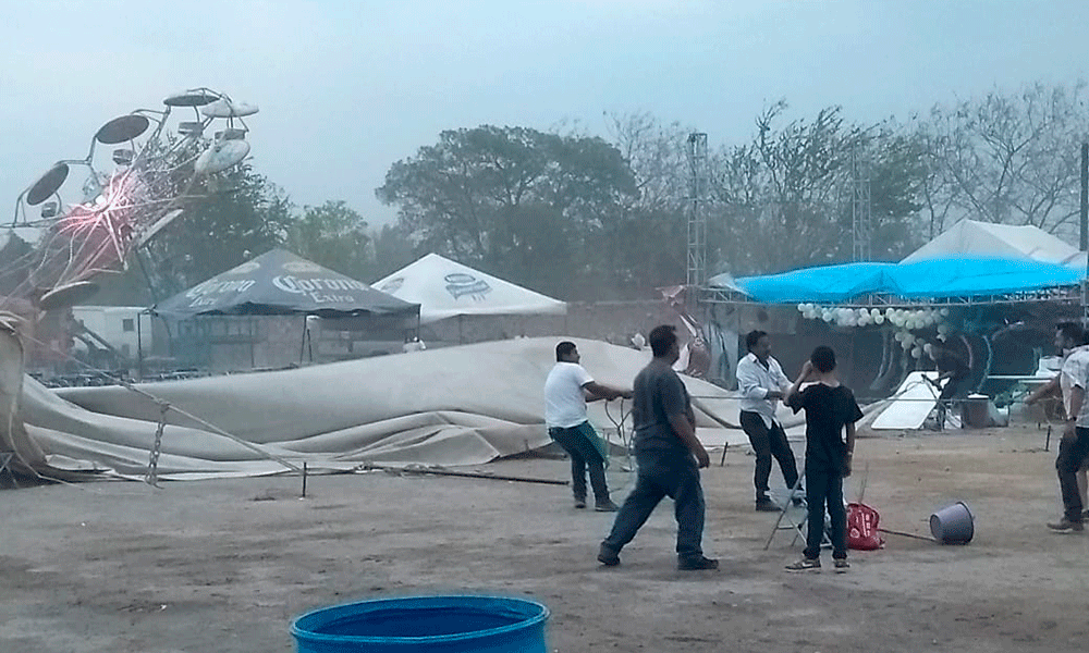 Ráfagas de viento ponen en riesgo a familias izucarenses