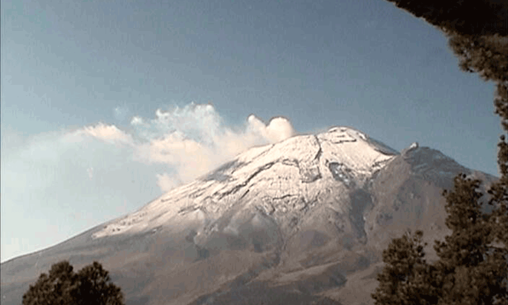 Popocatépetl mantiene actividad estable: Protección Civil
