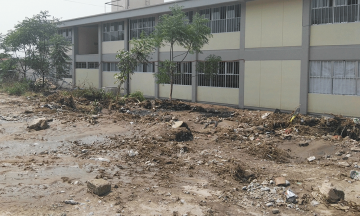 Registran daños en bachillerato de Tehuacán por lluvias