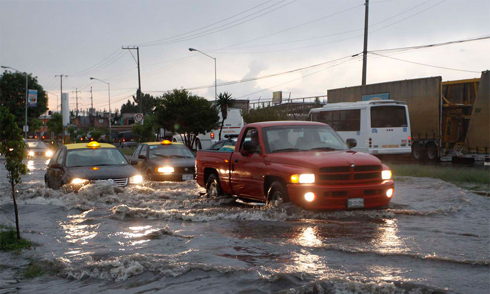Reportan 7 focos rojos por inundaciones en San Andrés Cholula