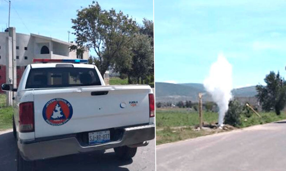 Autoridades atienden fuga de gas LP en Tenextepec