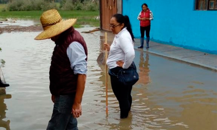Inundaciones en El Nopalito le tocan a Puebla: Protección Civil