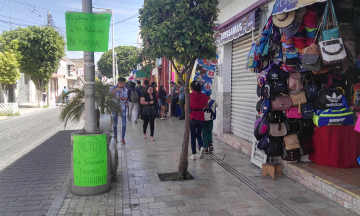 Con cartulinas, exigen mayor seguridad en Tehuacán