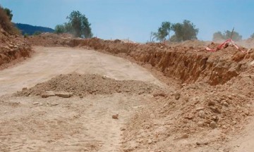 Deplorables carreteras en la Sierra Negra