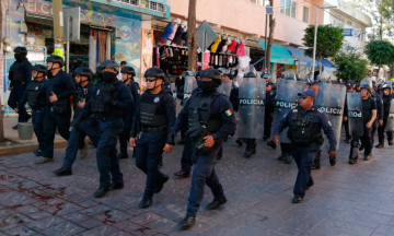 Despliegan operativo para evitar instalación de ambulantes en Tehuacán