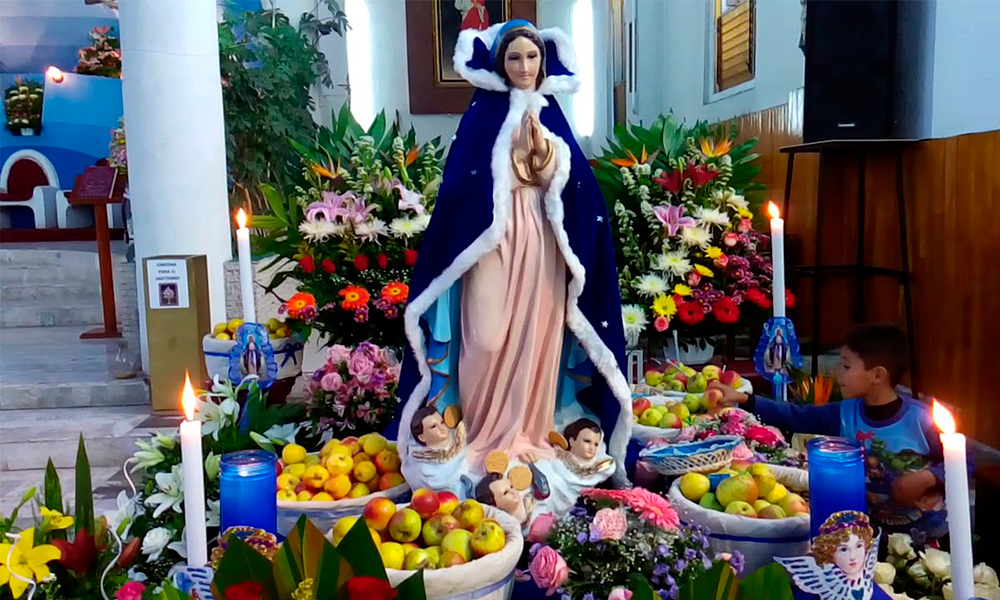 Agradecen a La Virgen de la Asunción en Coronango