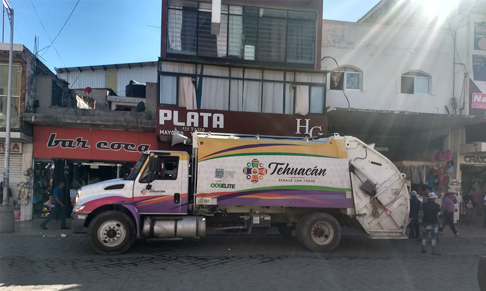 El comercio en Tehuacán se niega a pagar recolección de basura