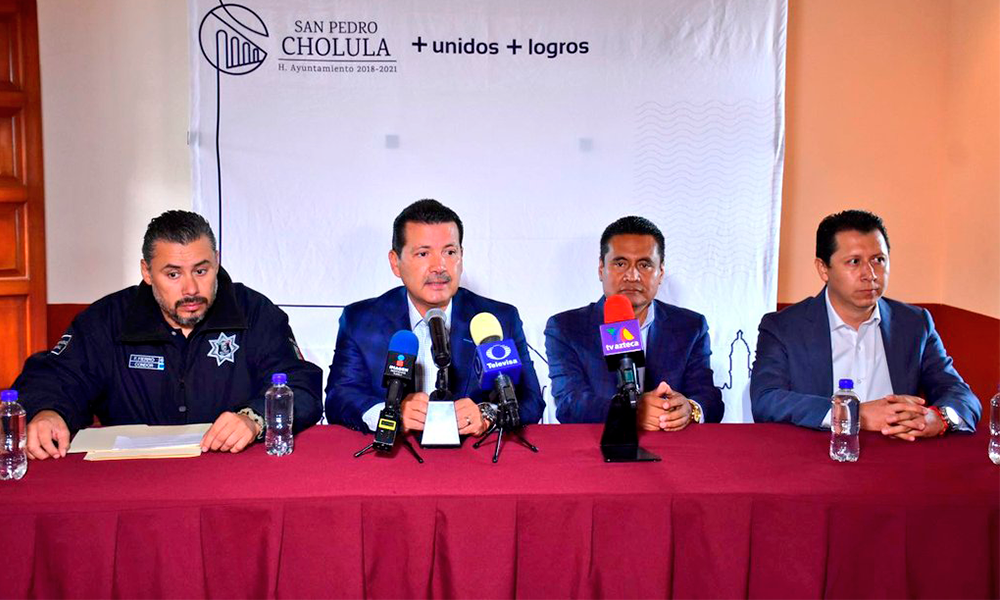 Rendirán informe quincenal de seguridad en San Pedro Cholula
