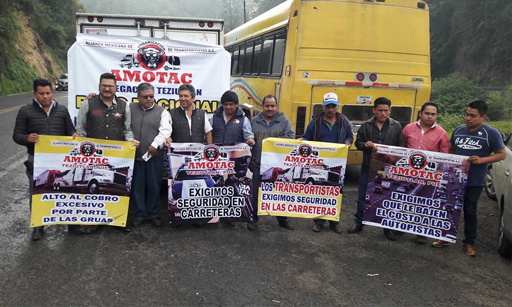 Transportistas alistan marcha por la seguridad en Teziutlán