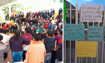 Padres de familia toman primaria en San Antonio Cañada