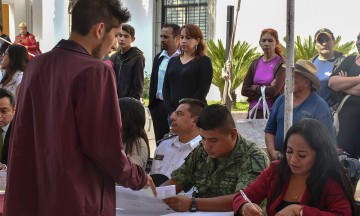 Realizan sorteo de Cartilla Militar en Cuautlancingo