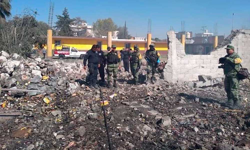 Ejército realiza quema controlada de pirotecnia en Tepeaca