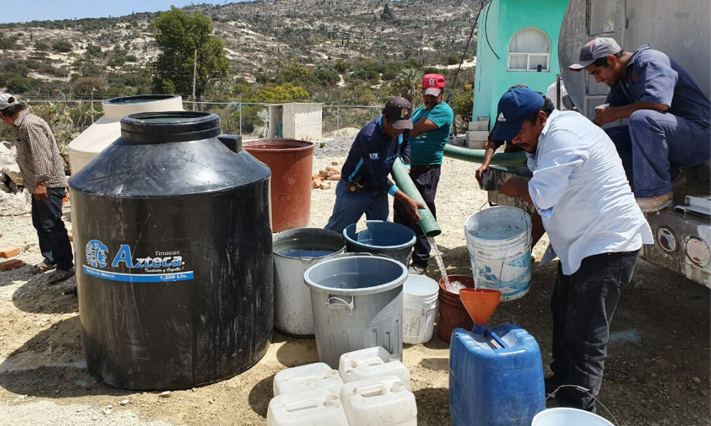 Abastecen agua potable a Cumbre de Chicometepec