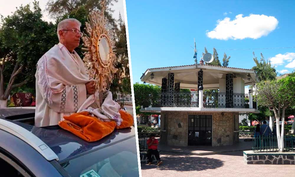 Recorren calles de Izúcar con reliquias para alejar el COVID-19