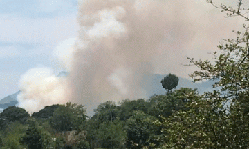 Se registra nuevamente incendio en Tlatempa, habría sido provocado