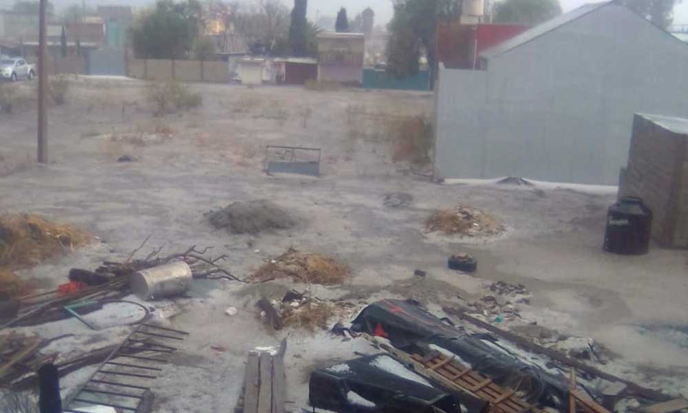 Granizada causa destrozos en viviendas y cultivos de Tecamachalco
