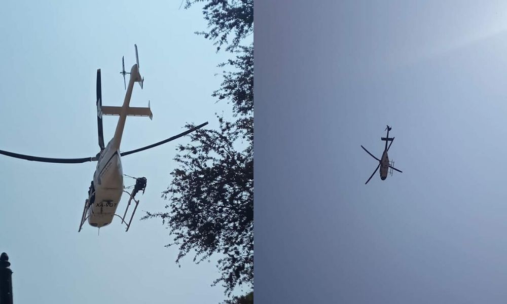 Vuelo de helicóptero sobre Izúcar alarma a la población