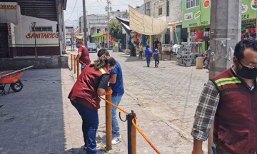 Clausuran tianguis La Purísima por riesgo de contagios