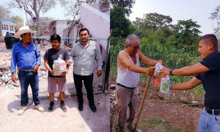 Entregan despensas a los más afectados por cuarentena en Petlalcingo