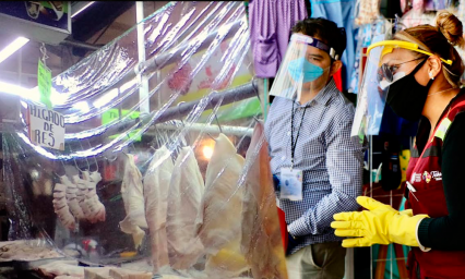 Locatarios implementan medidas sanitarias en mercado 16 de Marzo para evitar cierre