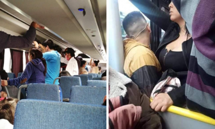 Transporte en municipios del Tri&aacute;ngulo Rojo no respetan sana distancia