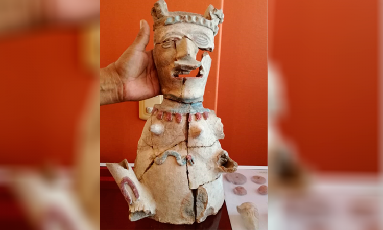 Hallan piezas prehispánicas en San Francisco Altepexi 