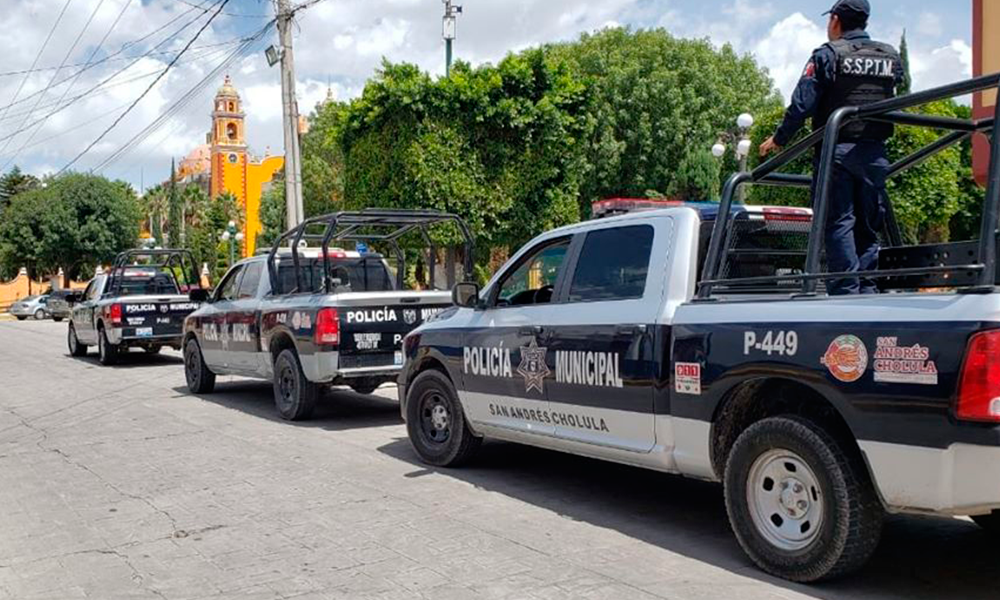 Continúan acciones en Seguridad en San Andrés Cholula 