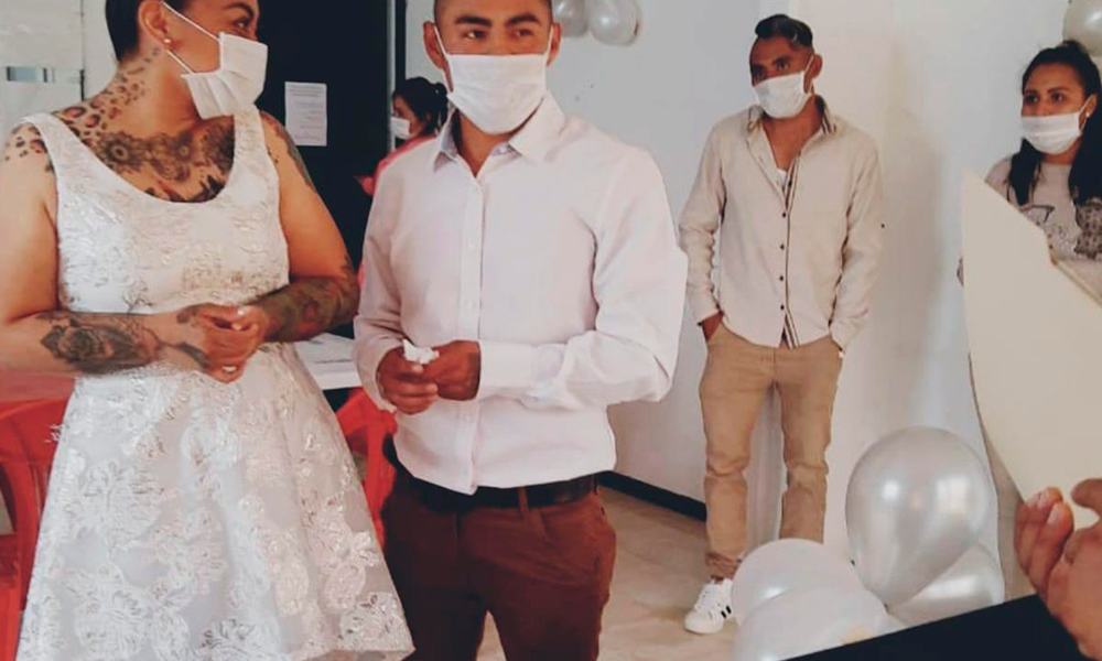 Tras las rejas, se casan en CERESO de Ciudad Serdán