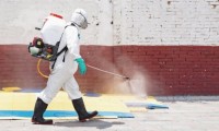 Ayuntamiento de Atlixco desinfecta oficinas por Covid-19