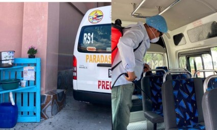 Supervisan que transporte p&uacute;blico cumpla con la sana distancia en Tepeaca