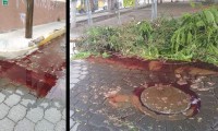 Drenaje del Rastro Municipal de Tehuacán se tapa de nuevo; reportan lagunas de sangre