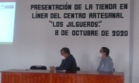 Presentan tienda online del Centro artesanal Los jilgueros en Zacatlán 